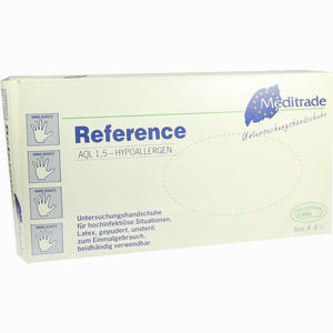 Latex- Untersuchungshandschuhe Reference Unsteril Gr. L Hypoallergen Aql 1,5  100 Stück - ab 9,15 €