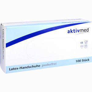 Latexhandschuhe Einmal Puderfrei M  Aktivmed GmbH 100 Stück - ab 3,80 €