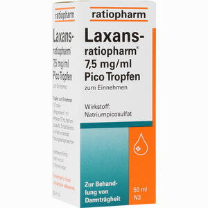 Laxans- Ratiopharm 7.5mg/ml Pico Tropfen  50 ml