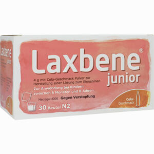Laxbene Junior 4 G Cola Pulver zur Herstellung einer Lösung Zum Einnehmen für Kinder Kinder 6 Monat 30 x 4 g - ab 14,85 €