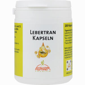 Lebertran Kapseln 500mg  200 Stück - ab 9,44 €