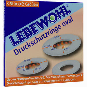 Lebewohl Druckschutzringe Oval 8 Stück - ab 2,22 €
