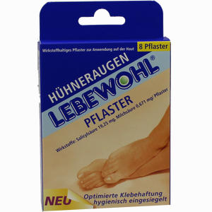 Lebewohl Hühneraugen Pflaster  8 Stück - ab 3,29 €