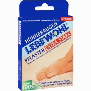 Lebewohl Hühneraugen Plaster Extra Stark Eingesieg Pflaster 8 Stück - ab 3,65 €