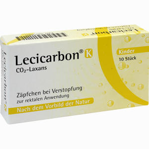 Lecicarbon K Co2- Laxans Kinder- Zäpfchen 10 Stück - ab 5,15 €