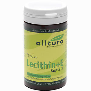 Lecithin + Vitamin E 1000mg Kapseln  30 Stück - ab 6,37 €