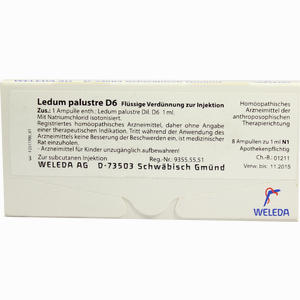 Ledum Palustre D6 Ampullen 8 Stück - ab 0,00 €