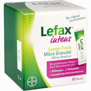 Lefax Intens Lemon Fresh 250mg Granulat 50 Stück - ab 12,79 €