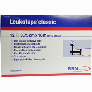 Leukotape Classic 3. 75cmx10m Schwarz Rolle 12 Stück - ab 184,50 €