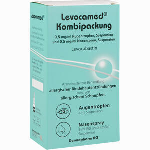 Levocamed Kombi 0.5mg/ml Augentropfen + 0.5mg/ml Nasenspray Kombipackung 1 Stück - ab 10,94 €