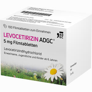 Levocetirizin Adgc 5 Mg Filmtabletten 100 Stück - ab 11,04 €