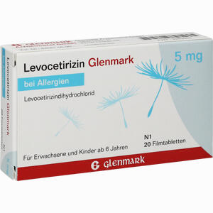 Levocetirizin Glenmark 5mg Filmtabletten  20 Stück - ab 3,95 €