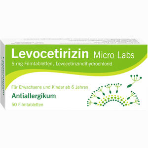 Levocetirizin Micro Labs 5 Mg Filmtabletten  50 Stück - ab 7,08 €