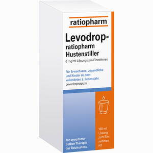 Levodrop- Ratiopharm Hustenstiller 6mg/Ml 100 ml - ab 3,76 €
