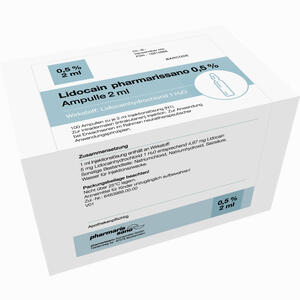 Lidocain Pharmarissano Ampulle 0. 5% 2ml 100 x 2 ml - ab 71,85 €