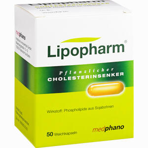 Lipopharm Pflanzlicher Cholesterinsenker Kapseln 50 Stück