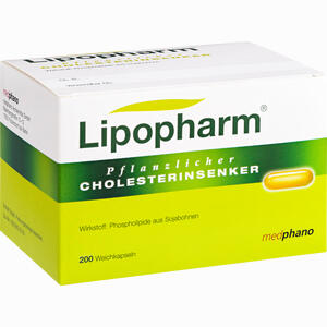 Lipopharm Pflanzlicher Cholesterinsenker Kapseln 200 Stück - ab 0,00 €