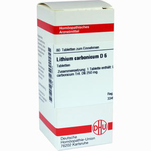 Lithium Carb D6 Tabletten 80 Stück - ab 9,02 €