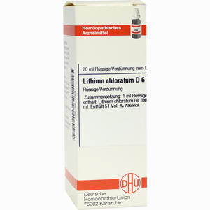 Lithium Chlorat D6 Dilution 20 ml - ab 9,26 €