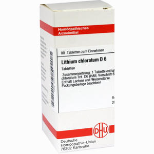 Lithium Chlorat D6 Tabletten 80 Stück - ab 8,87 €
