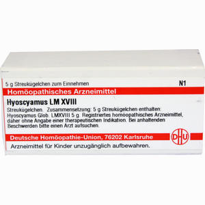Lm Hyoscyamus Xviii Globuli 5 g - ab 0,00 €