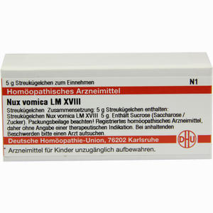 Lm Nux Vomica Xviii Globuli 5 g - ab 0,00 &euro;