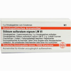 Lm Stibium Sulfuratum Nigrum Vi Globuli 5 g - ab 14,35 &euro;