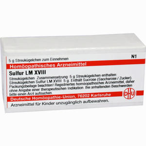Lm Sulfur Xviii Globuli 5 g - ab 10,41 €
