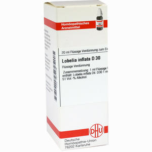 Lobelia Inflata D30 Dilution 20 ml - ab 9,80 €