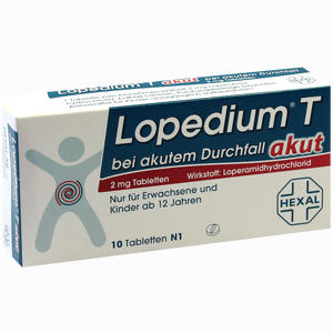 Lopedium T Akut bei Akutem Durchfall Tabletten 10 Stück - ab 2,11 €