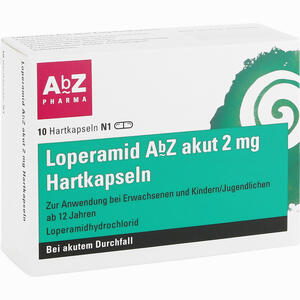 Loperamid Abz Akut 2 Mg Hartkapseln  10 Stück - ab 0,99 €