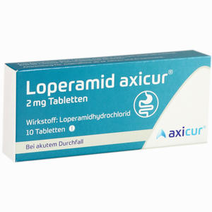 Loperamid Axicur 2 Mg Tabletten   10 Stück - ab 0,71 €