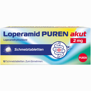 Loperamid Puren Akut 2 Mg Schmelztabletten 12 Stück - ab 4,84 €