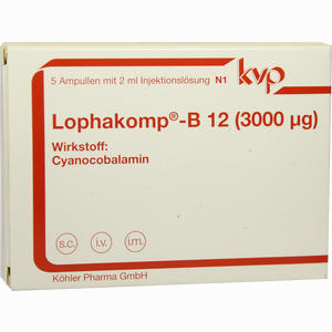 Lophakomp B12- 3000mcg Injektionslösung 5 x 2 ml - ab 5,68 €