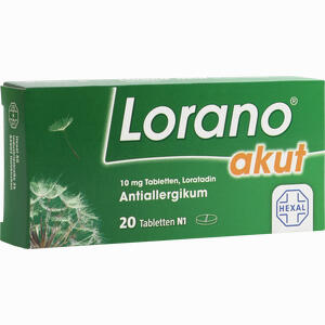 Lorano Akut Tabletten 20 Stück - ab 3,73 €