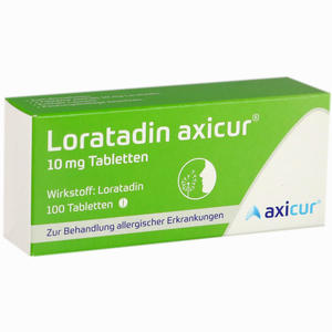 Loratadin Axicur 10 Mg Tabletten   100 Stück - ab 6,38 €