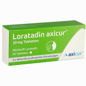 Loratadin Axicur 10 Mg Tabletten  axicorp Pharma GmbH 50 Stück - ab 2,83 &euro;