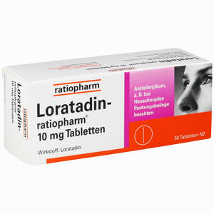 Abbildung von Loratadin- Ratiopharm 10mg Tabletten  50 Stück