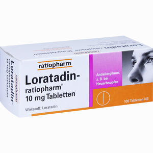 Loratadin- Ratiopharm 10mg Tabletten  100 Stück - ab 10,79 €