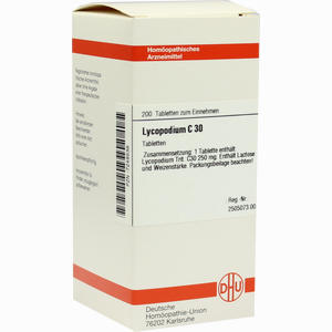 Lycopodium C30 Tabletten 200 Stück - ab 0,00 &euro;