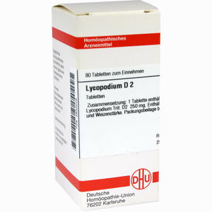 Lycopodium D2 Tabletten 80 Stück - ab 0,00 €