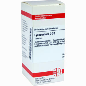 Lycopodium D30 Tabletten 80 Stück - ab 8,16 €