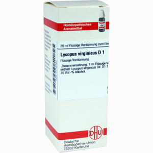 Lycopus Virg D 1 Dilution 20 ml - ab 8,88 €
