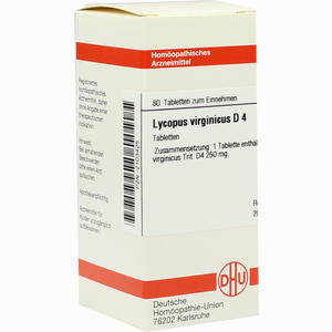 Lycopus Virg D4 Tabletten 80 Stück - ab 0,00 &euro;