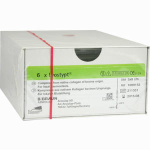 Lyostypt 5x8cm Kollagen Haemostyptikum Vlies Kompressen 6 Stück - ab 187,30 €