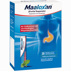 Maaloxan 25mval Suspension  20 x 10 ml Maaloxan 25mval Suspension  20 x 10 ml