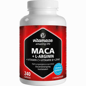 Maca 4:1 Hochdosiert + L- Arginin 240 Stück - ab 17,02 €