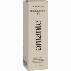 Macadamianussöl 100 % Rein - Hautpflegeöl Amante Öl 100 ml - ab 5,48 €