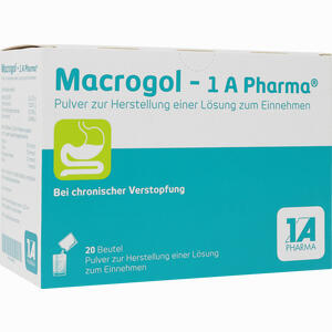 Macrogol - 1a Pharma Pulver zur Herstellung einer Lösung Zum Einnehmen 20 Stück - ab 5,64 €