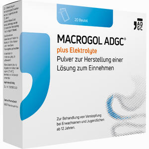Macrogol Adgc Plus Elektrolyte Pulver zur Herstellung einer Lösung Zum Einnehmen 10 Stück - ab 3,95 &euro;